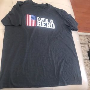 Unisex COVID19 Hero Shirt, XL